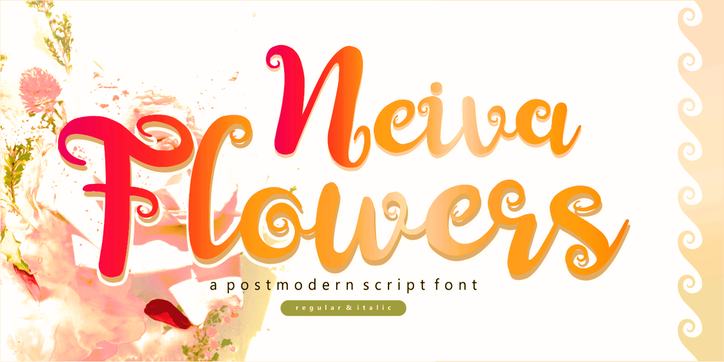Przykładowa czcionka Neiva Flowers #7
